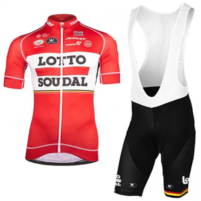 2017 LOTTO SOUDAL Fahrradbekleidung Satz Radtrikot Kurzarm+Kurz Trägerhose Radtrikot Kaufen 2017 LOTTO SOUDAL Fahrradbekleidung Satz Radtrikot Kurzarm+Kurz Trägerhose Radtrikot Kaufen