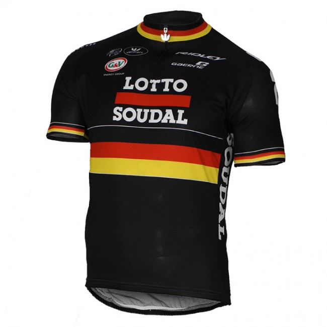 2017 LOTTO SOUDAL Germany Schwarz Radtrikot Kurzarm Radtrikot Kaufen 2017 LOTTO SOUDAL Germany Schwarz Radtrikot Kurzarm Radtrikot Kaufen