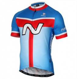 2017 Nalini PRO Navision Blau-Rot Radtrikot Kurzarm Radtrikot Kaufen