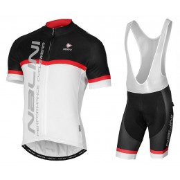 2017 Nalini PRO Brivio Schwarz-Weiß Fahrradbekleidung Satz Radtrikot Kurzarm+Kurz Trägerhose Radtrikot Kaufen