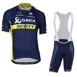 2017 Orica Scott Fahrradbekleidung Satz Radtrikot Kurzarm+Kurz Trägerhose Radtrikot Kaufen