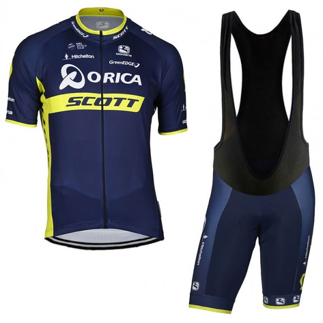 2017 Orica Scott Fahrradbekleidung Satz Radtrikot Kurzarm+Kurz Trägerhose Schwarz Radtrikot Kaufen 2017 Orica Scott Fahrradbekleidung Satz Radtrikot Kurzarm+Kurz Trägerhose Schwarz Radtrikot Kaufen