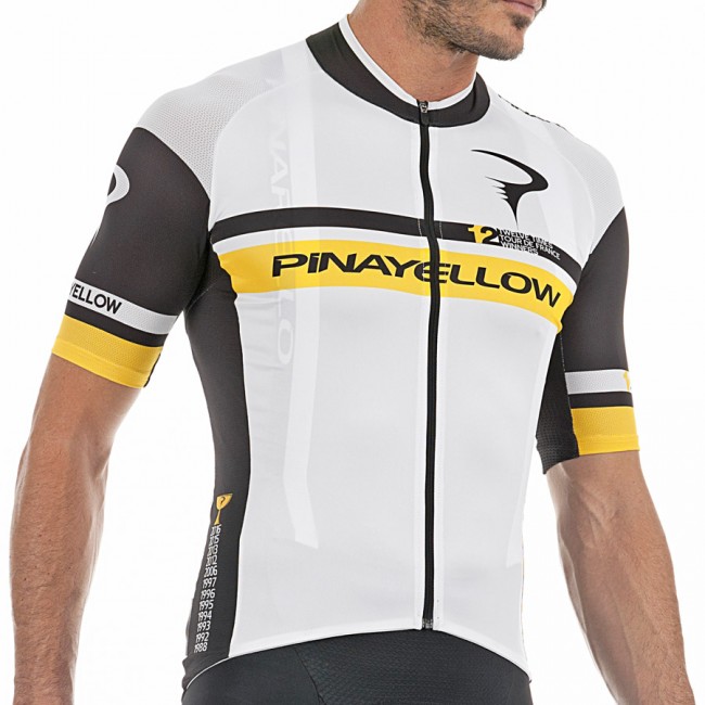 2017 Pinarello 12th Tour de France Radtrikot Kurzarm-Weiß Schwarz Radtrikot Kaufen 2017 Pinarello 12th Tour de France Radtrikot Kurzarm-Weiß Schwarz Radtrikot Kaufen