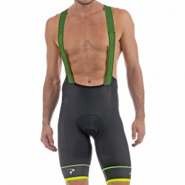 2017 Pinarello Tour Kurz Trägerhose-Schwarz Gelb Radtrikot Kaufen