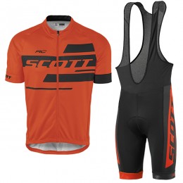 2017 Scott Rc orange Fahrradbekleidung Satz Radtrikot Kurzarm+Kurz Trägerhose Radtrikot Kaufen
