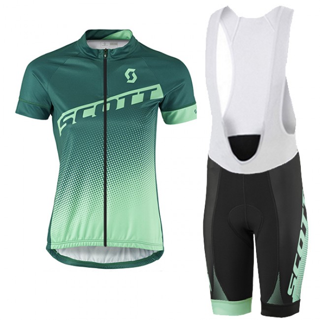 2017 Scott Damen Grün Fahrradbekleidung Satz Radtrikot Kurzarm+Kurz Trägerhose Radtrikot Kaufen 2017 Scott Damen Grün Fahrradbekleidung Satz Radtrikot Kurzarm+Kurz Trägerhose Radtrikot Kaufen