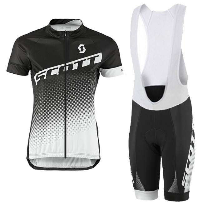 2017 Scott Damen Schwarz Weiß Fahrradbekleidung Satz Radtrikot Kurzarm+Kurz Trägerhose Radtrikot Kaufen 2017 Scott Damen Schwarz Weiß Fahrradbekleidung Satz Radtrikot Kurzarm+Kurz Trägerhose Radtrikot Kaufen