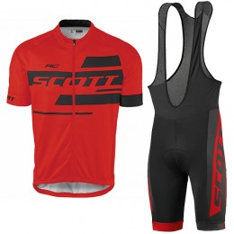 2017 Scott Rc Rot Fahrradbekleidung Satz Radtrikot Kurzarm+Kurz Trägerhose Radtrikot Kaufen