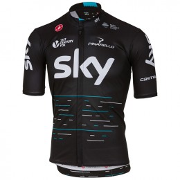 2017 Sky Pro Radtrikot Kurzarm Schwarz Radtrikot Kaufen