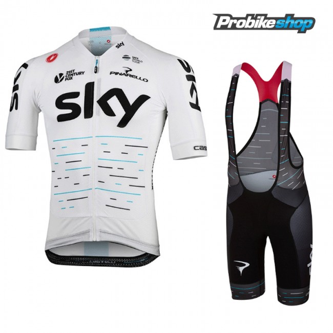 Sky Team Tour De France Set 2017 Fahrradbekleidung Satz Radtrikot Kurzarm+Kurz Trägerhose Schwarz Radtrikot Kaufen Sky Team Tour De France Set 2017 Fahrradbekleidung Satz Radtrikot Kurzarm+Kurz Trägerhose Schwarz Radtrikot Kaufen
