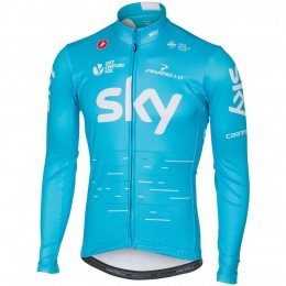 Sky Pro 2017 Radtrikot Langarm Blau Radtrikot Kaufen