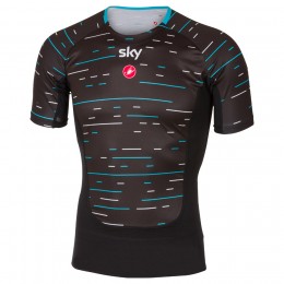 Sky Pro 2017 Prosecco Radtrikot Kurzarm-Schwarz Radtrikot Kaufen