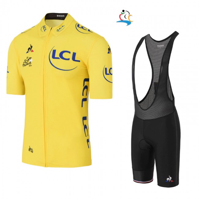 2017 Tour de France Gelb Fahrradbekleidung Satz Radtrikot Kurzarm+Kurz Trägerhose Schwarz Radtrikot Kaufen 2017 Tour de France Gelb Fahrradbekleidung Satz Radtrikot Kurzarm+Kurz Trägerhose Schwarz Radtrikot Kaufen