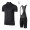 2017 Tour de France Schwarz Fahrradbekleidung Satz Radtrikot Kurzarm+Kurz Trägerhose Schwarz Radtrikot Kaufen