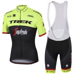 Trek Segafredo Pro 2017 Gelb Fahrradbekleidung Satz Radtrikot Kurzarm+Kurz Trägerhose Radtrikot Kaufen